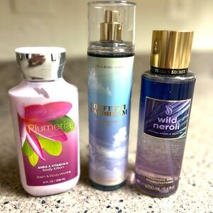 VS and BBW Body Sprays and Lotion- NWT